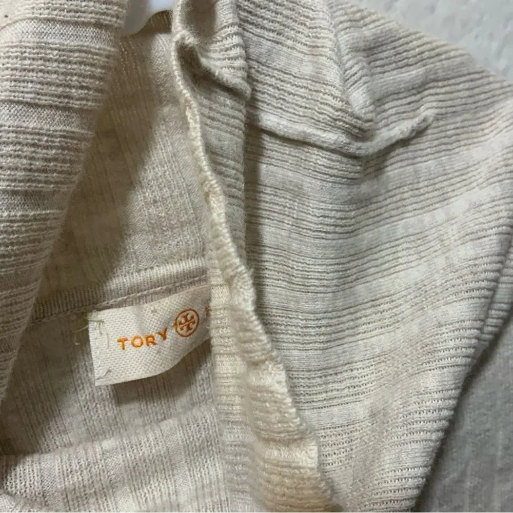 Tory Burch Womens Size M Long Sleeve Turtleneck Ribbed Sweater